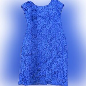 Stunning electric blue lace dress by Laundry